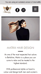 Mobile Screenshot of matrixhairdesign.co.uk